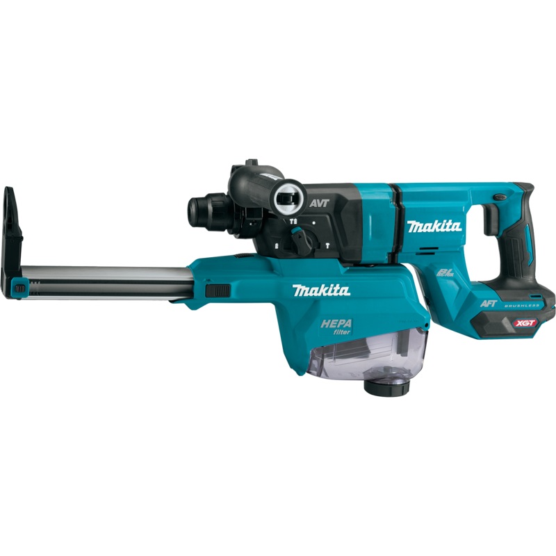 MAKITA 40V MAX XGT 11/8" SDSPLUS AVT Rotary Hammer (DHandle) w/ Dust Extractor (Tool Only)