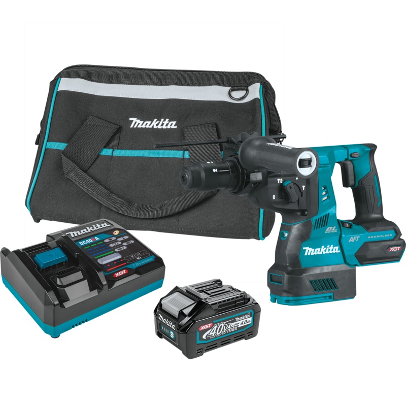 MAKITA 40V MAX XGT 11/8" SDSPLUS AVT Rotary Hammer w/ Interchangeable Chuck Kit