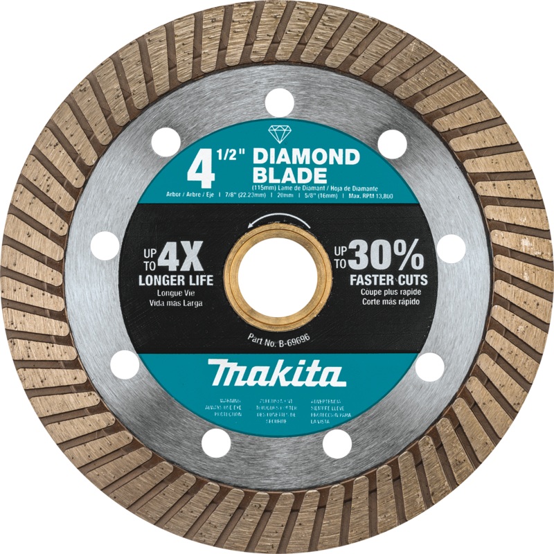 MAKITA 41/2" Diamond Blade, Turbo, General Purpose