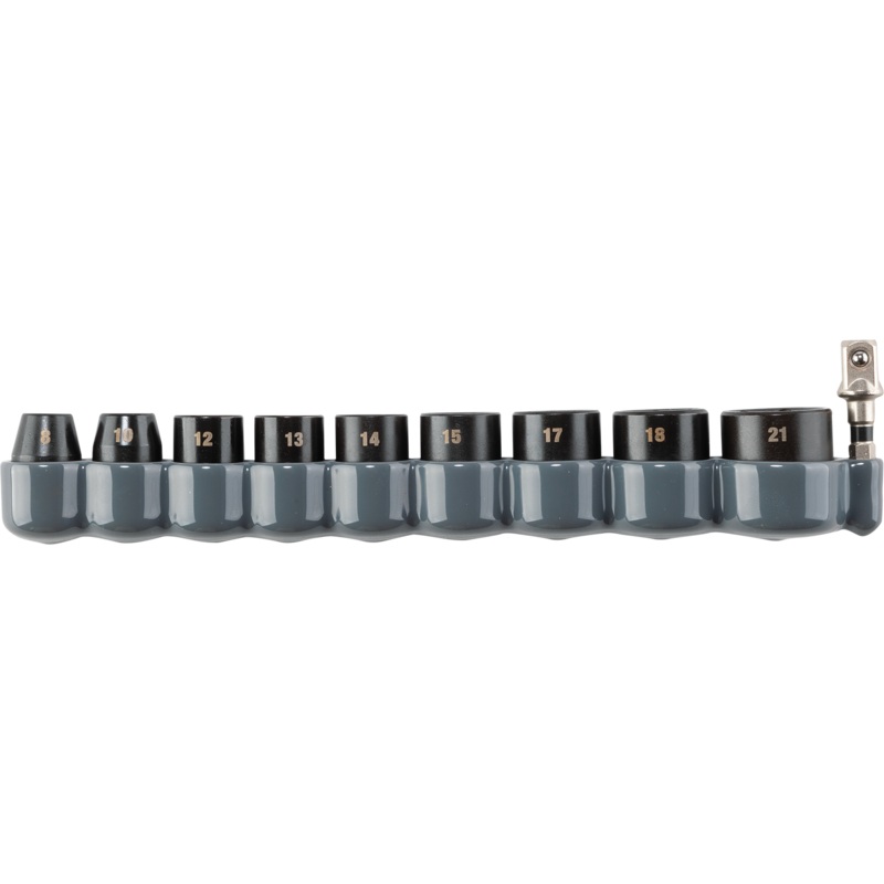 MAKITA IMPACT XPS 10 PC. 3/8" Drive 6Point Metric Impact Socket Set w/ Standard Socket Adapter