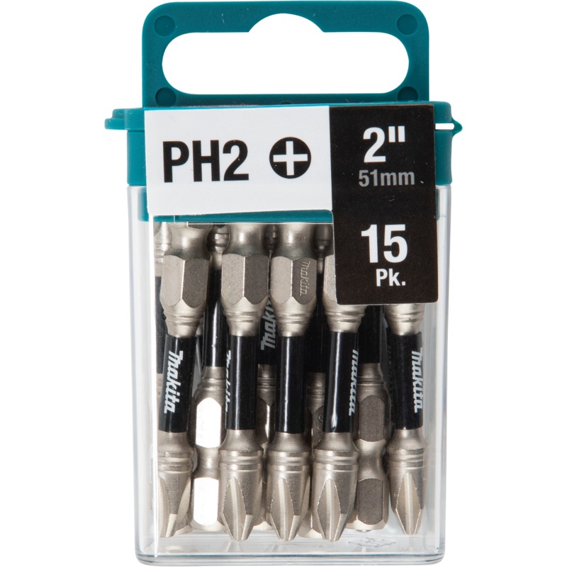 MAKITA IMPACT XPS #2 Phillips 2" Power Bit (15 PACK)