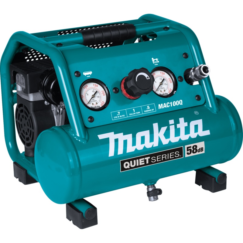 MAKITA QUIET SERIES 1/2 HP, 1 Gallon Compact, OilFree, Electric Air Compressor