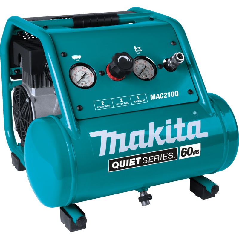 MAKITA QUIET SERIES 1 HP, 2 Gallon, OilFree, Electric Air Compressor