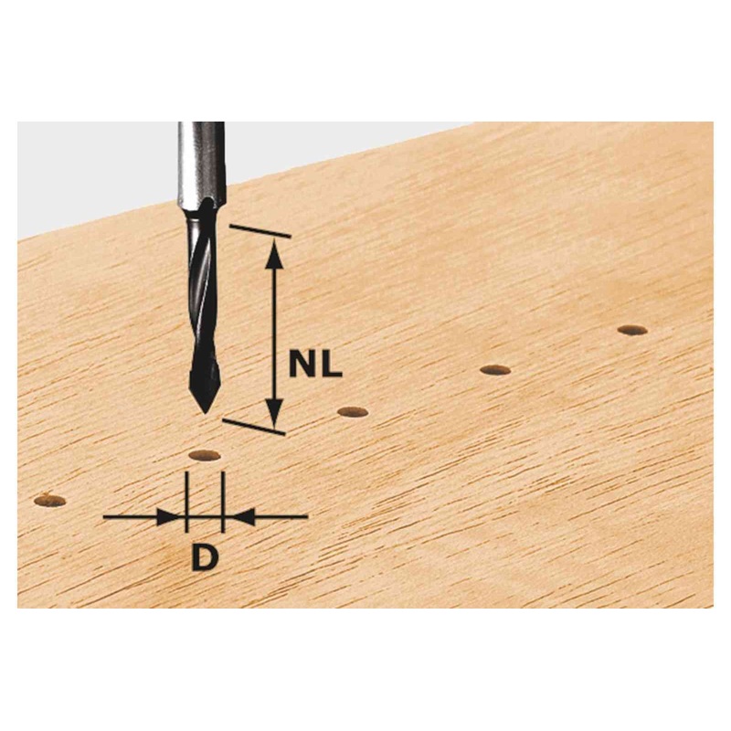 FESTOOL Dowel Drill Bit HW S8 D5/30