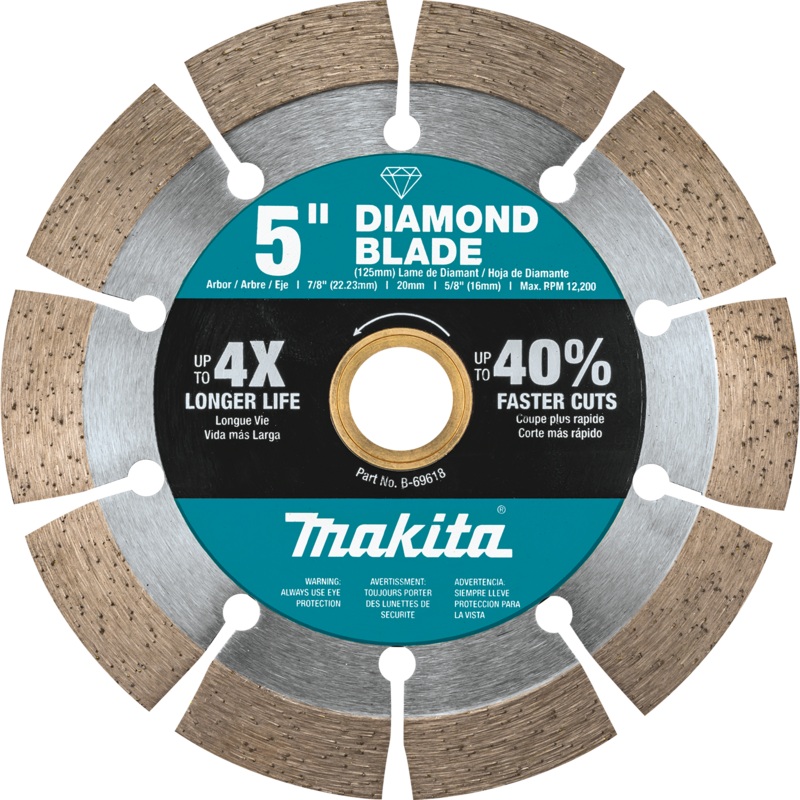 MAKITA 5" Diamond Blade, Segmented, General Purpose