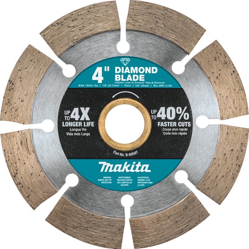 MAKITA 4" Diamond Blade, Segmented, General Purpose