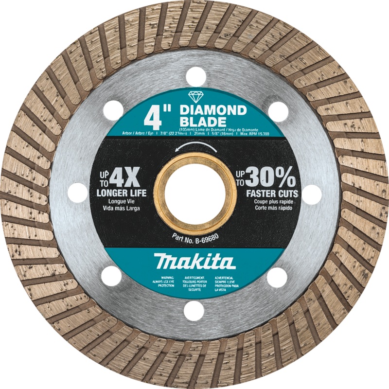 MAKITA 4" Diamond Blade, Turbo, General Purpose