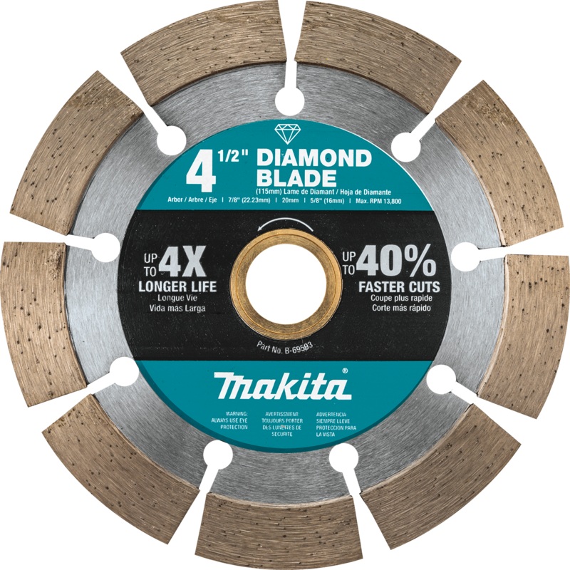 MAKITA 41/2" Diamond Blade, Segmented, General Purpose