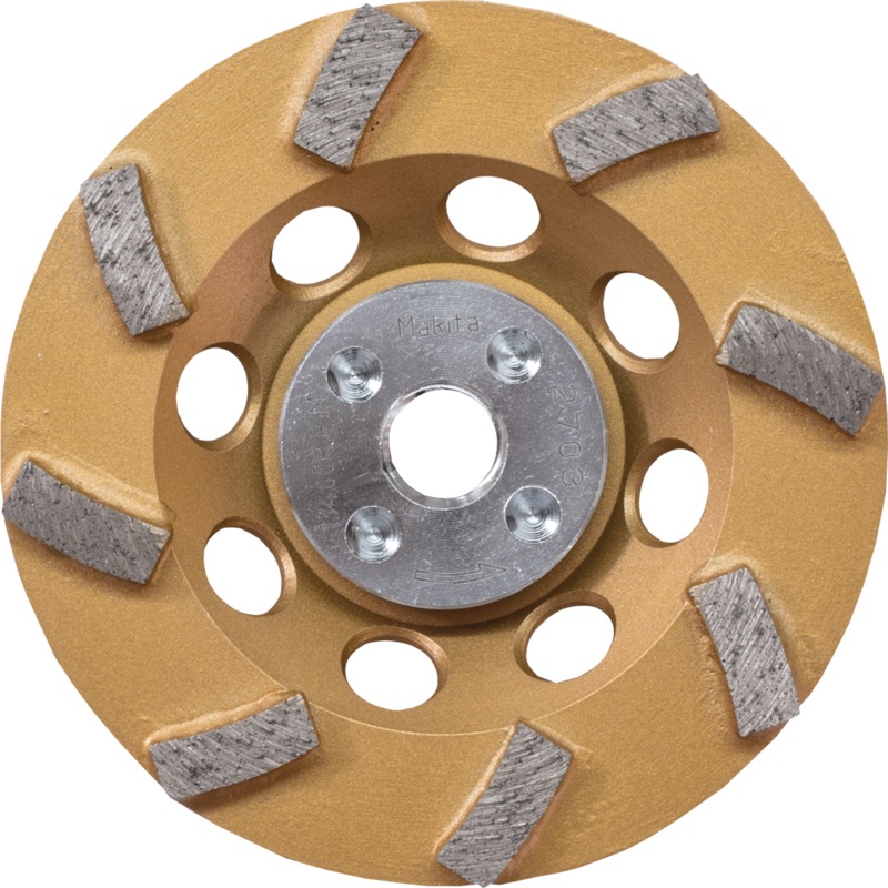 MAKITA 41/2" LowVibration Diamond Cup Wheel, 8 Segment Turbo