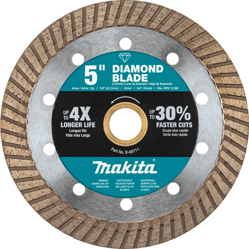 MAKITA 5" Diamond Blade, Turbo, General Purpose
