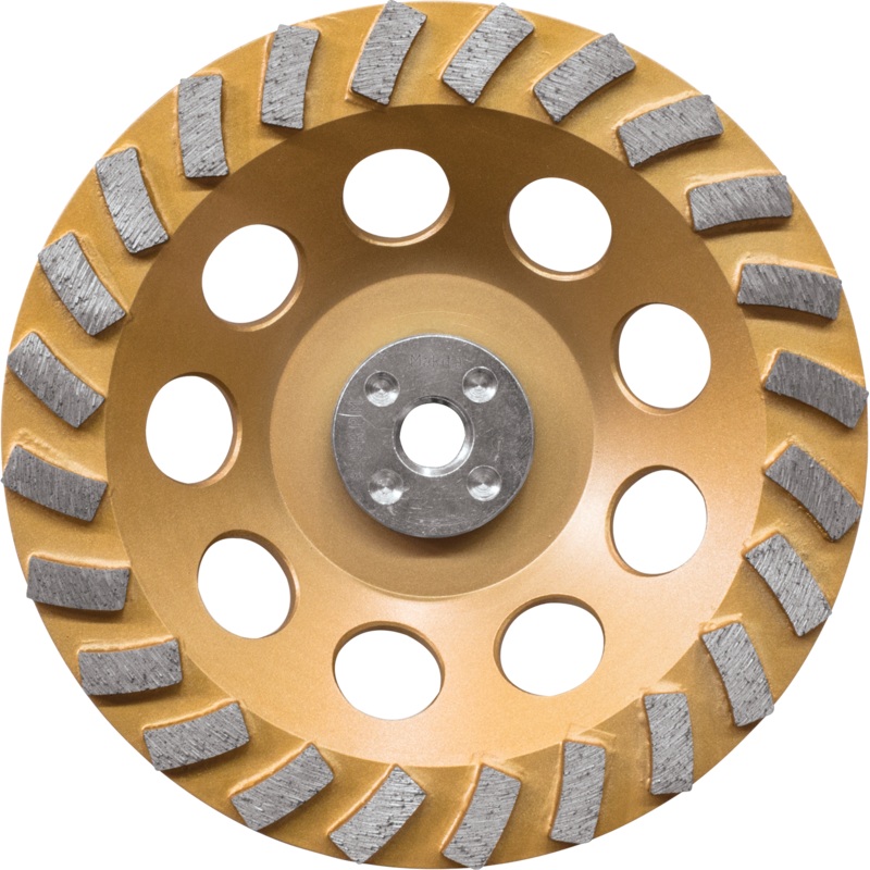 MAKITA 7" LowVibration Diamond Cup Wheel, 24 Segment Turbo