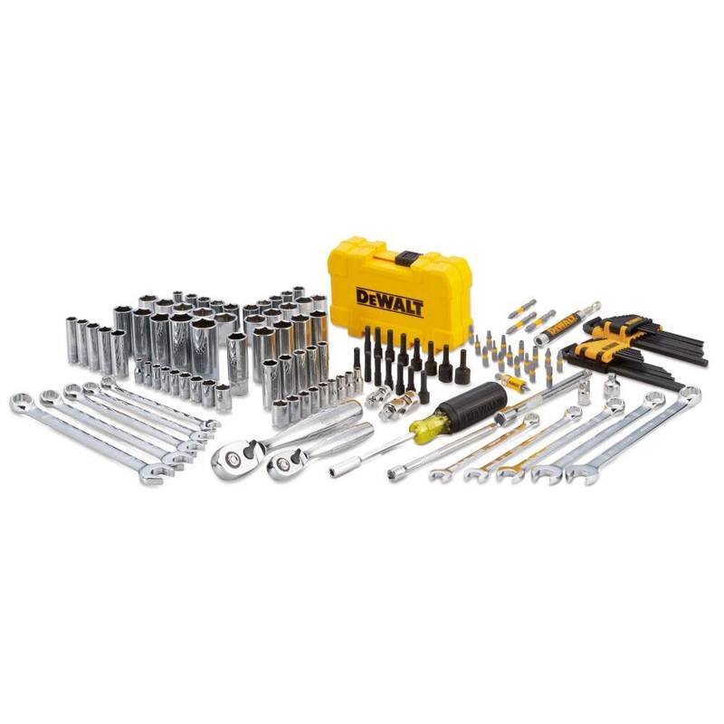 DEWALT 142 pc. 1/4 in. and 3/8 in. Drive Mechanics Tool Set