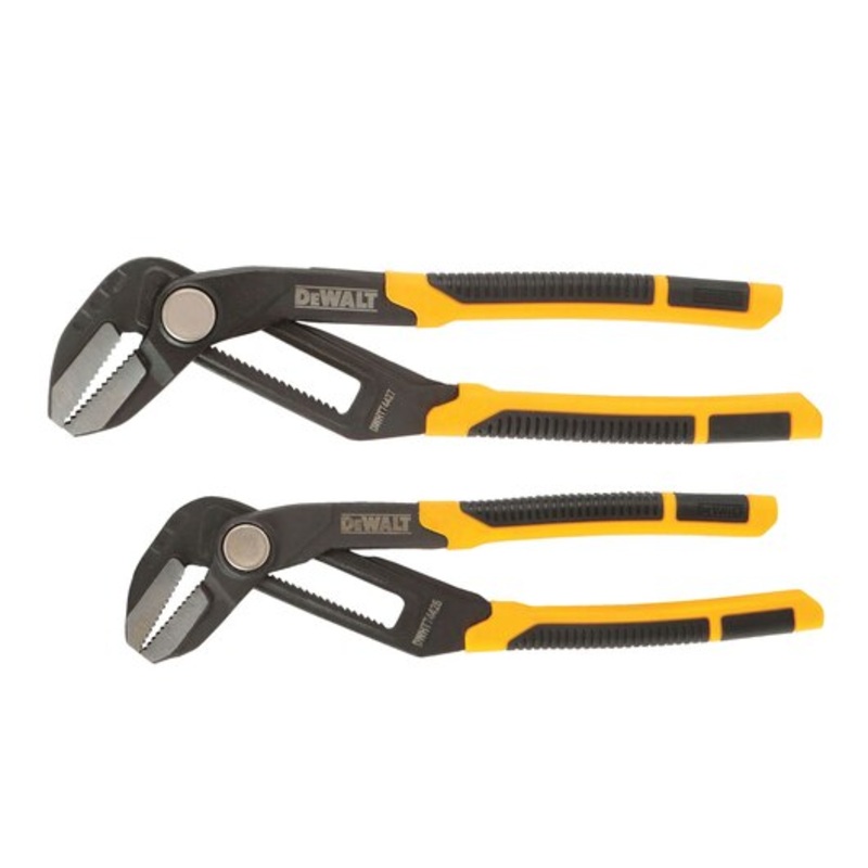 DEWALT 2Pc Pushlock Multigrip Pliers Set