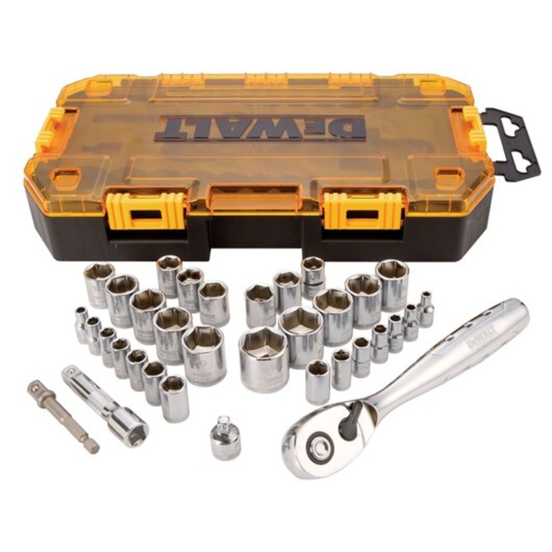 DEWALT 34 pc. 1/4 in. and 3/8 in. Drive Socket Set