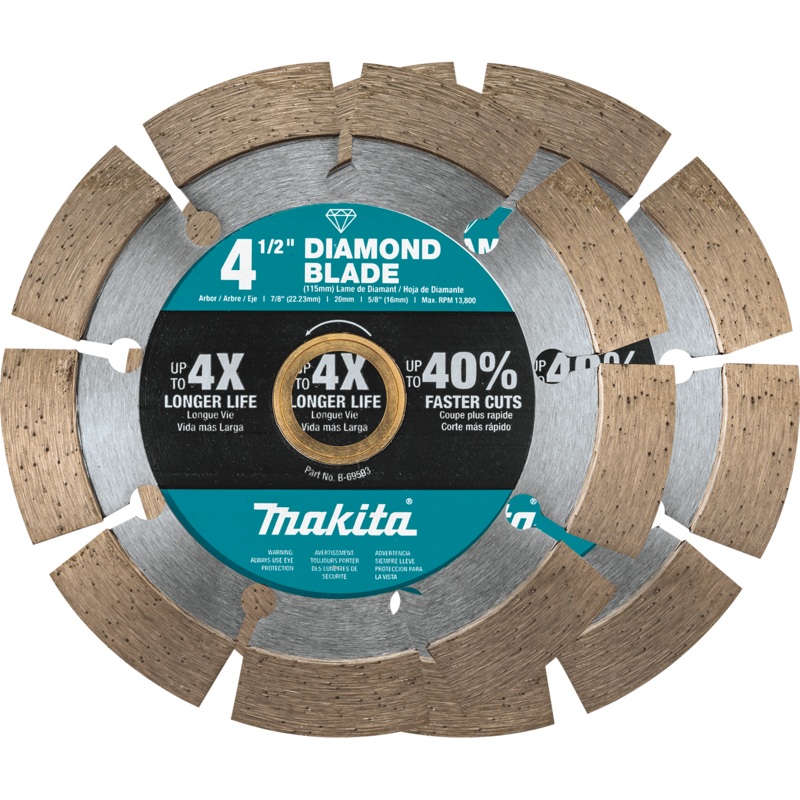 MAKITA 41/2" Diamond Blade, Segmented, General Purpose (2 PACK)