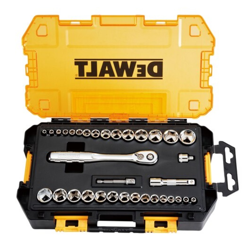 DEWALT 1/4 in. and 3/8 in. Drive Socket Set (34 pc)