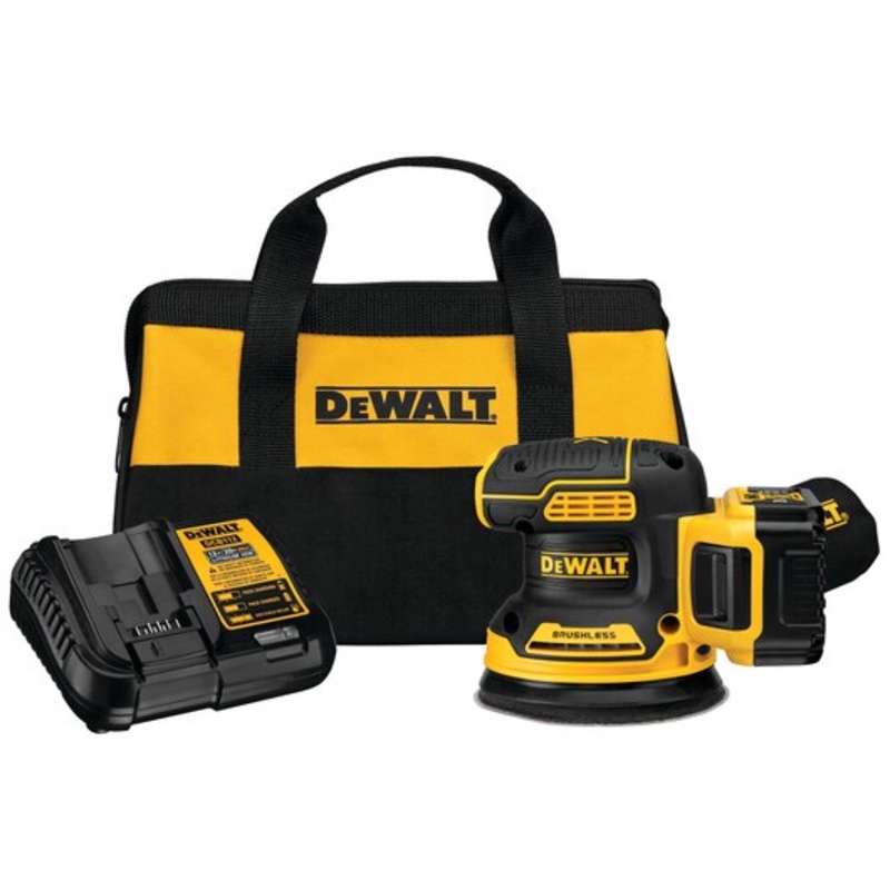 DEWALT 20V MAX* XR Brushless 5 in. Cordless Variable Speed Random Orbital Sander Kit (5.0 Ah Battery)