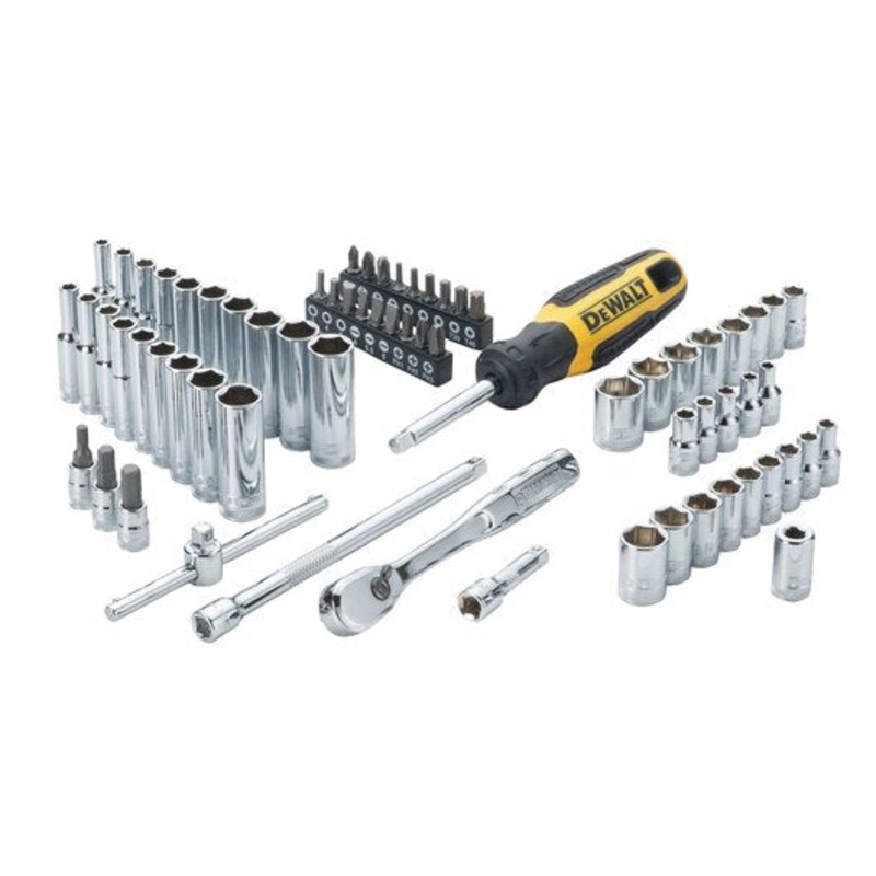 DEWALT 69 PC. 1/4" Drive Combination Socket Set - 6 Point