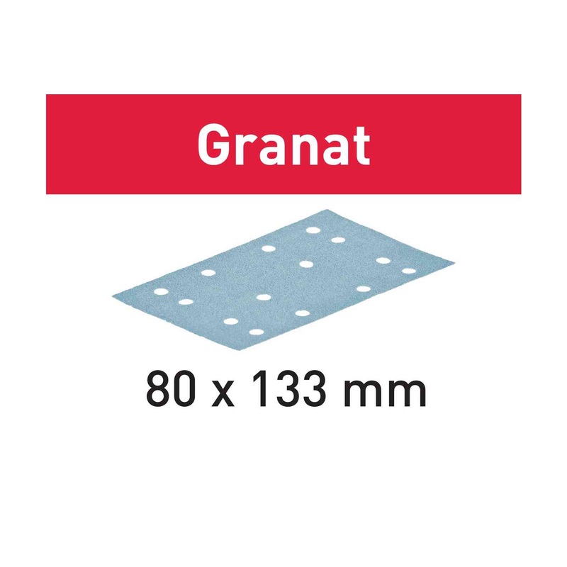 FESTOOL Grit Abrasive Granat STF 80 mm X 133 mm (10 PACK / 50 PACK / 100 PACK)