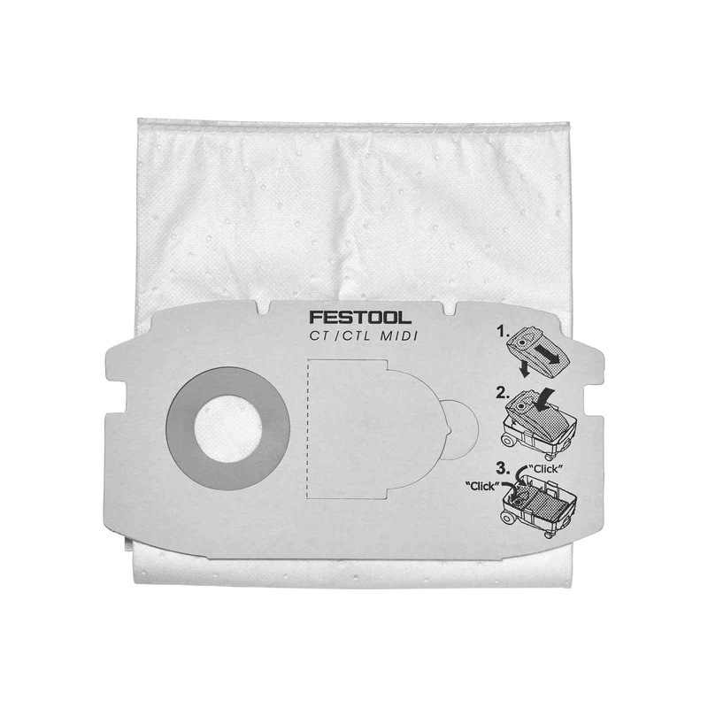 FESTOOL SELFCLEAN Filter Bag SC FIS-CT MIDI/5 (5 PACK)