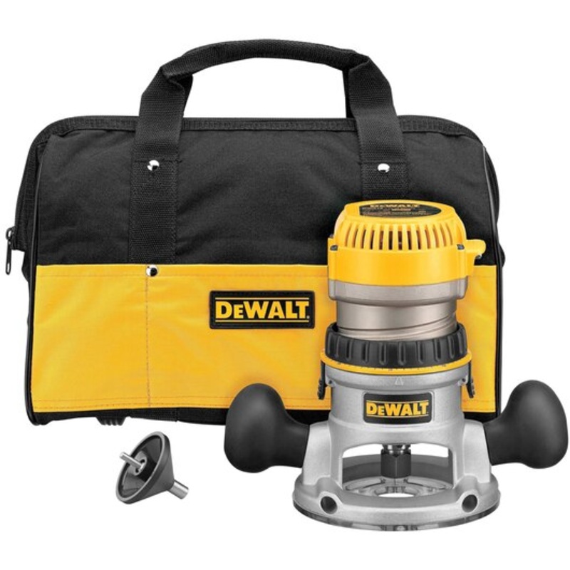 DEWALT 1-3/4 HP (maximum motor HP) Fixed Base Router Kit