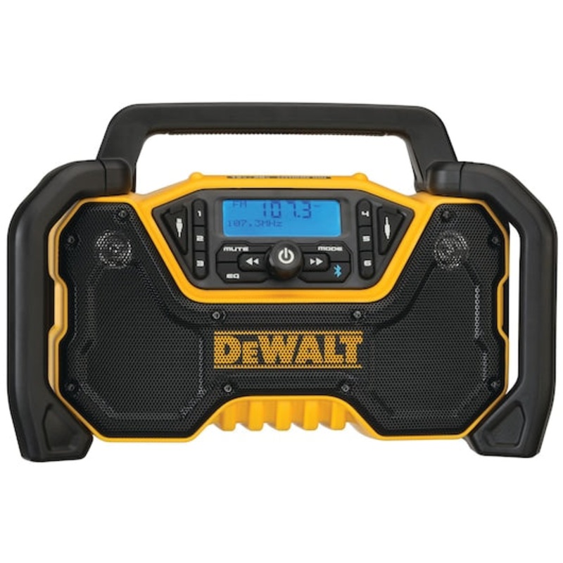 DEWALT 12V/20V MAX* Portable Radio, Bluetooth, Cordless, Jobsite, Tool Only