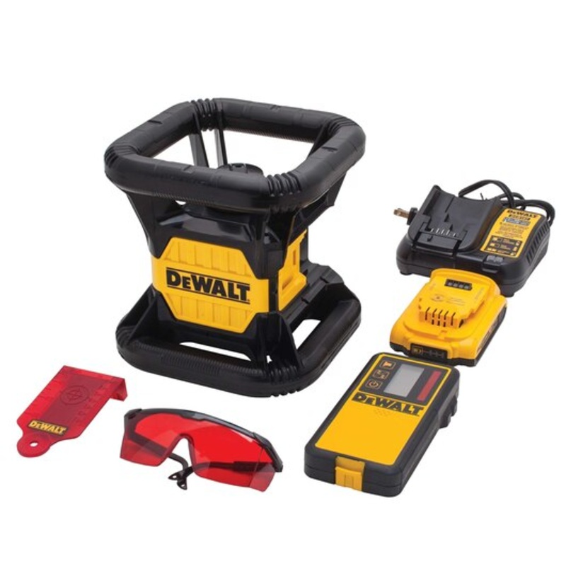 DEWALT 20V Max Laser Level, Rotary, Red, 150-Foot Range