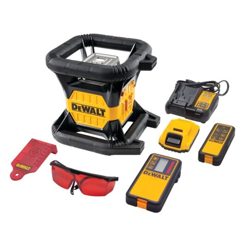 DEWALT Dw074Lr 20V Max Rotary Laser, Red
