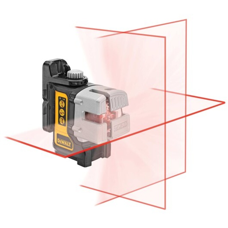 DEWALT Line Laser, Self-Leveling, Red, 3-Beam