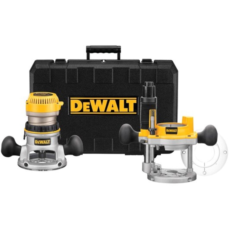 DEWALT 1-3/4 HP (maximum motor HP) Fixed Base / Plunge Router Combo Kit