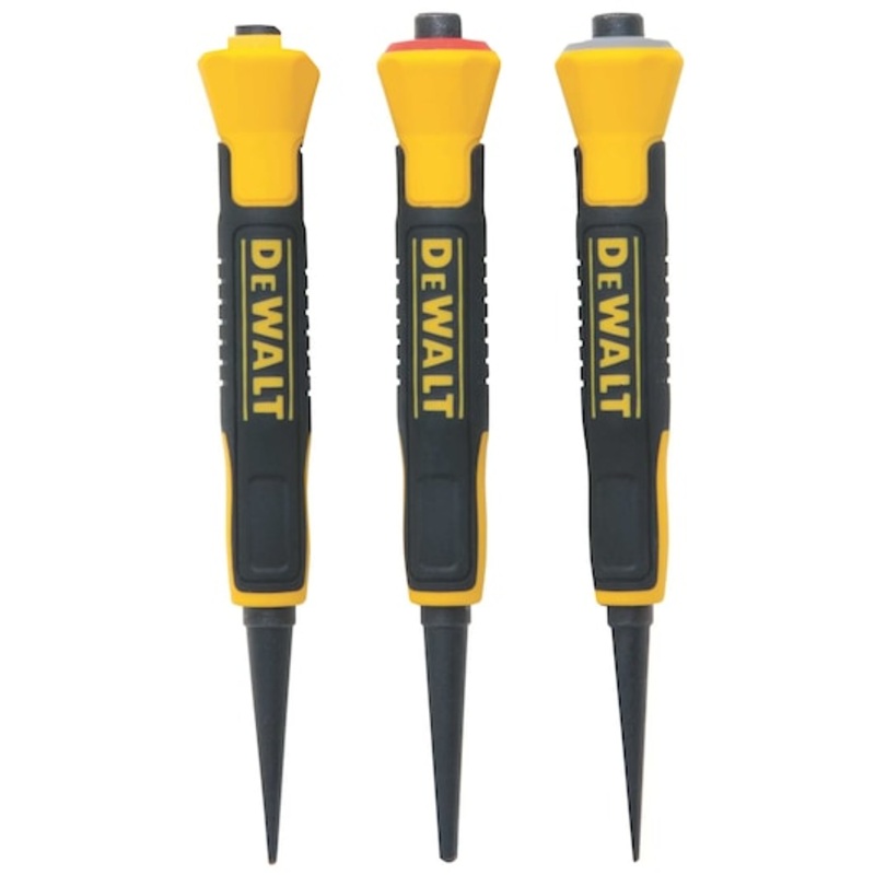 DEWALT 1/32 in., 2/32 in., 3/32 in. Bi-Material Nail Sets