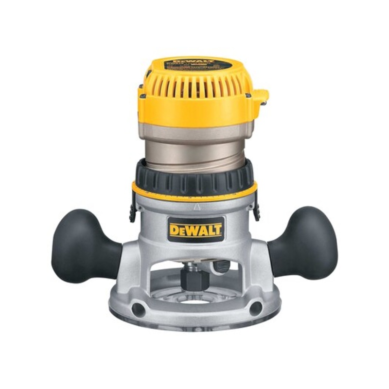 DEWALT 2-1/4 HP (maximum motor HP) EVS Fixed Base Router with Soft Start