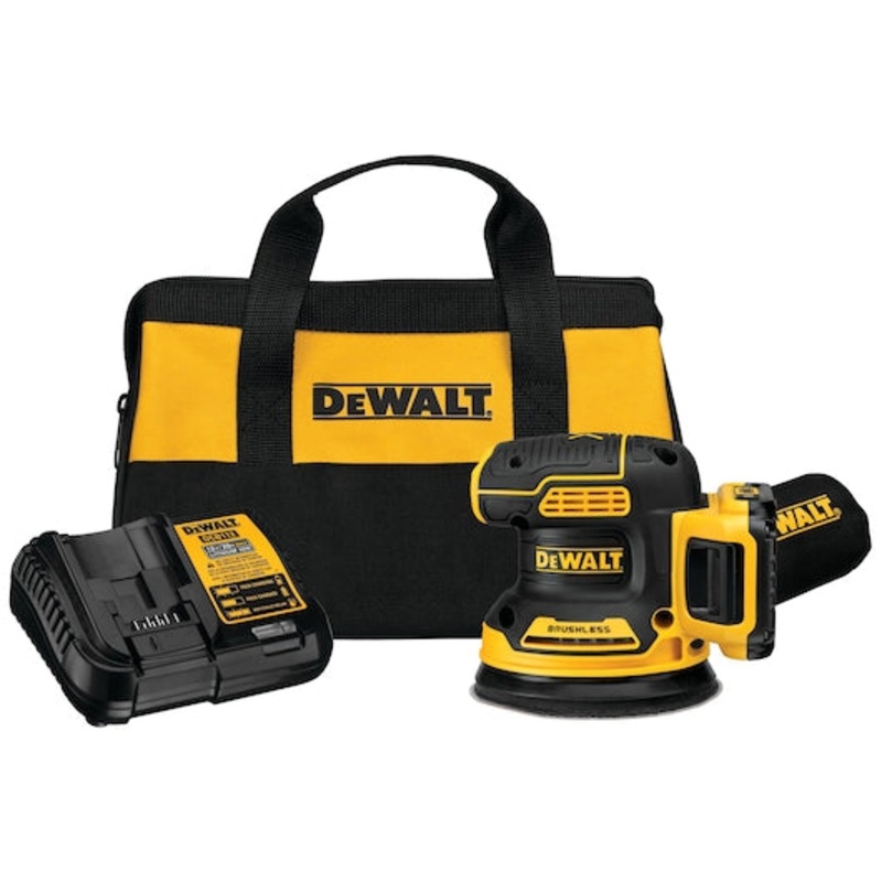 DEWALT 20V MAX* XR Brushless 5 in. Cordless Variable-Speed Random Orbital Sander Kit