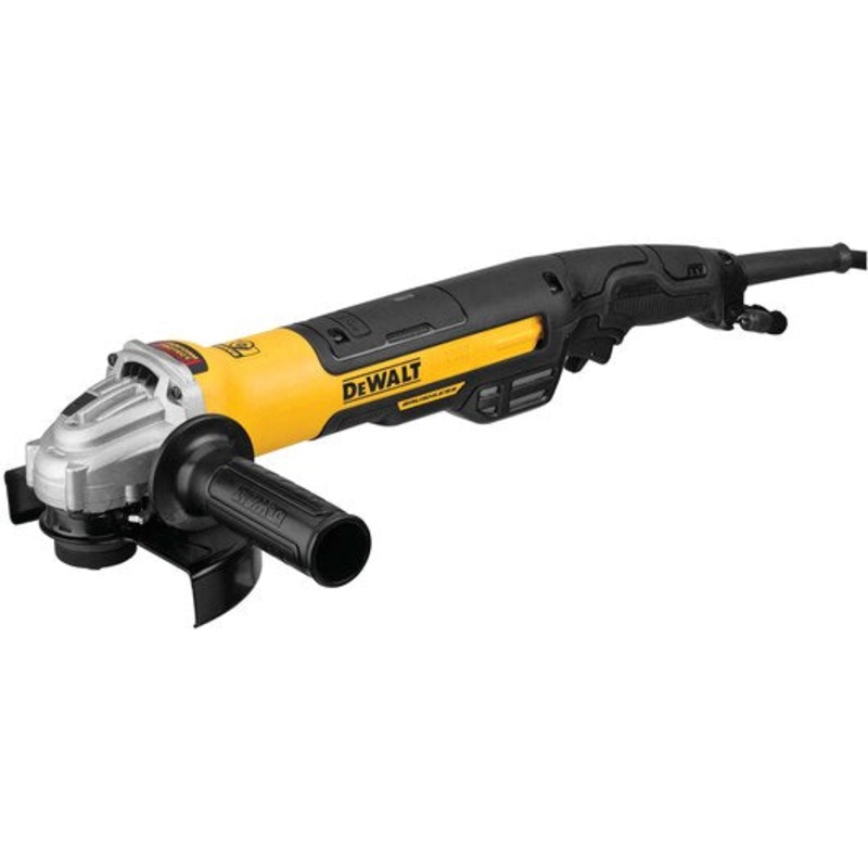 DEWALT 5 in. / 6 in. Brushless Small Angle Grinder, Rat Tail with KICKBACK BREAK, No Lock-On