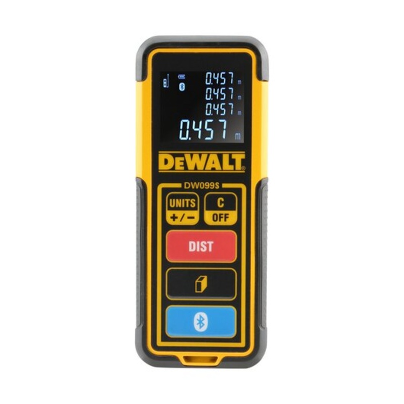 DEWALT Laser Measure Tool/Distance Meter, 100-Feet With Bluetooth