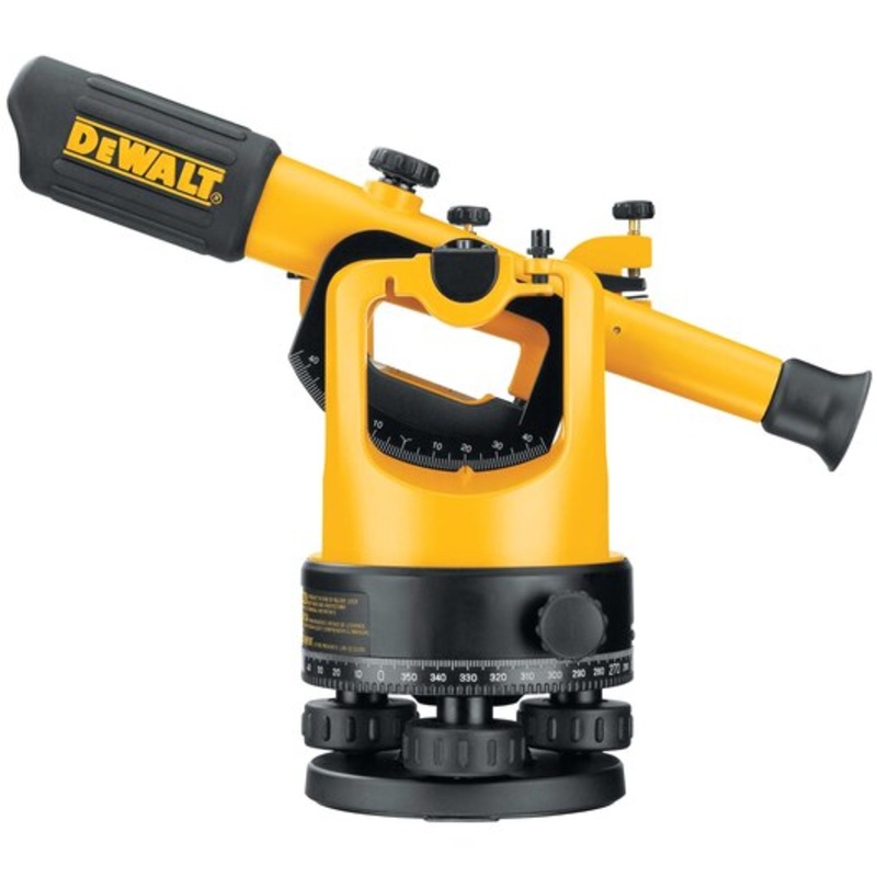 DEWALT Transit Level With Tripod, Rod, And Carrying Case, 20X Magnification