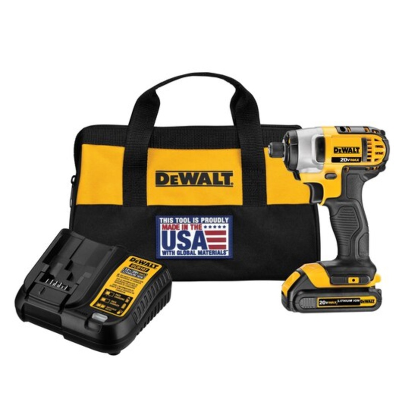 DEWALT 20V MAX* 1/4" Impact Driver Kit