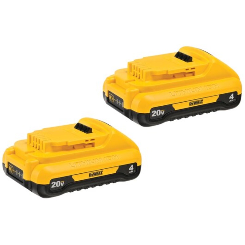DEWALT 20V MAX* Batteries, Compact, 4.0-Ah, 2-Pack