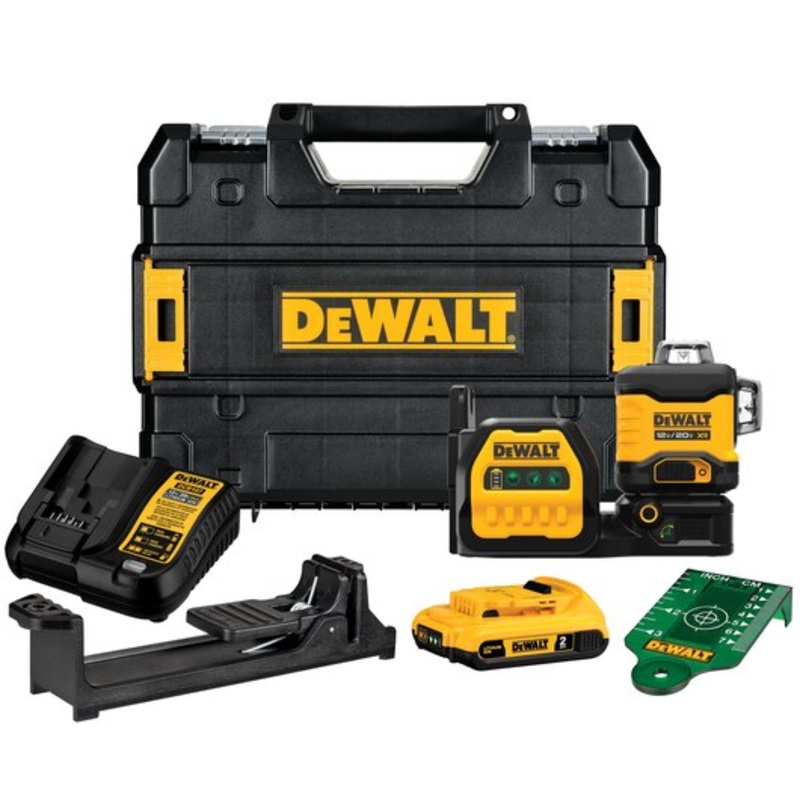 DEWALT 20V MAX* XR 3 x 360 Green Laser