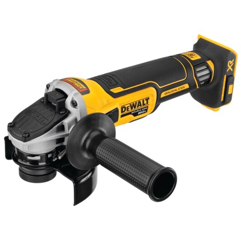 DEWALT 20V MAX* XR 4.5 in. Slide Switch Small Angle Grinder with KICKBACK BREAK (Tool Only)