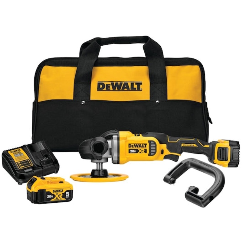 DEWALT 20V Max Xr Cordless Polisher Kit, Rotary, Variable Speed, 7-Inch, 180 Mm
