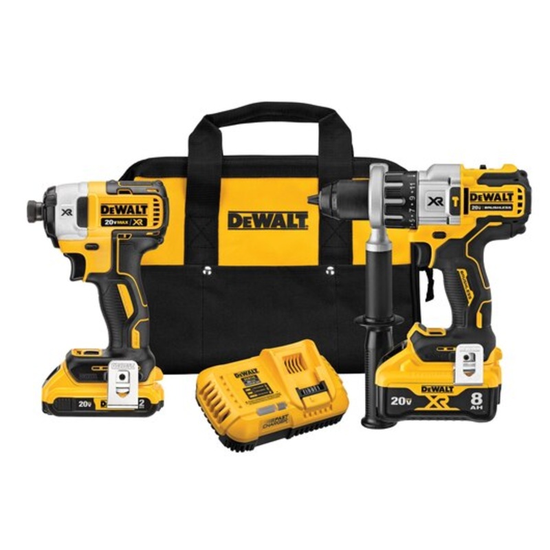 DEWALT 20V MAX* XR Hammer Drill/Driver with Power Detect Tool Technology and Impact Driver Kit