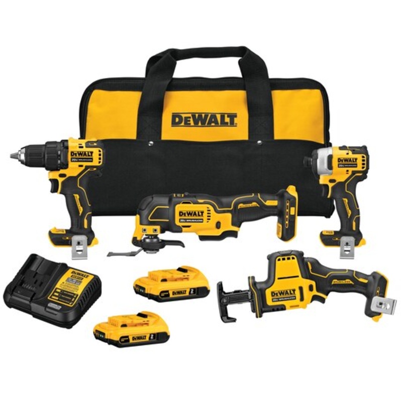 DEWALT ATOMIC 20V MAX* 4 Tool Combo Kit