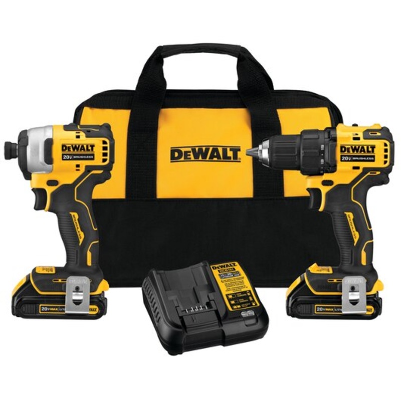 DEWALT ATOMIC 20V MAX* Brushless Cordless 2-Tool Combo Kit