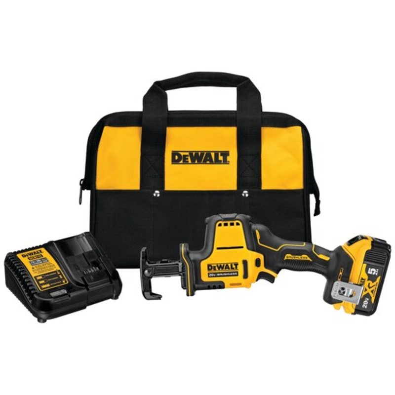 DEWALT Atomic 20V Max* Cordless One-Handed Reciprocating Saw Kit