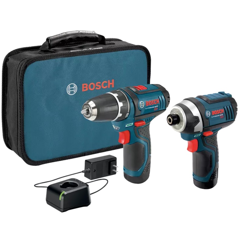 BOSCH 12V MAX 2-Tool Combo Kit w/ 3/8" Drill/Driver & Impact Driver