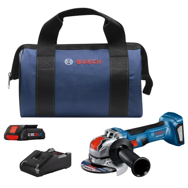 BOSCH 18V X-LOCK 4-1/2" Angle Grinder Kit