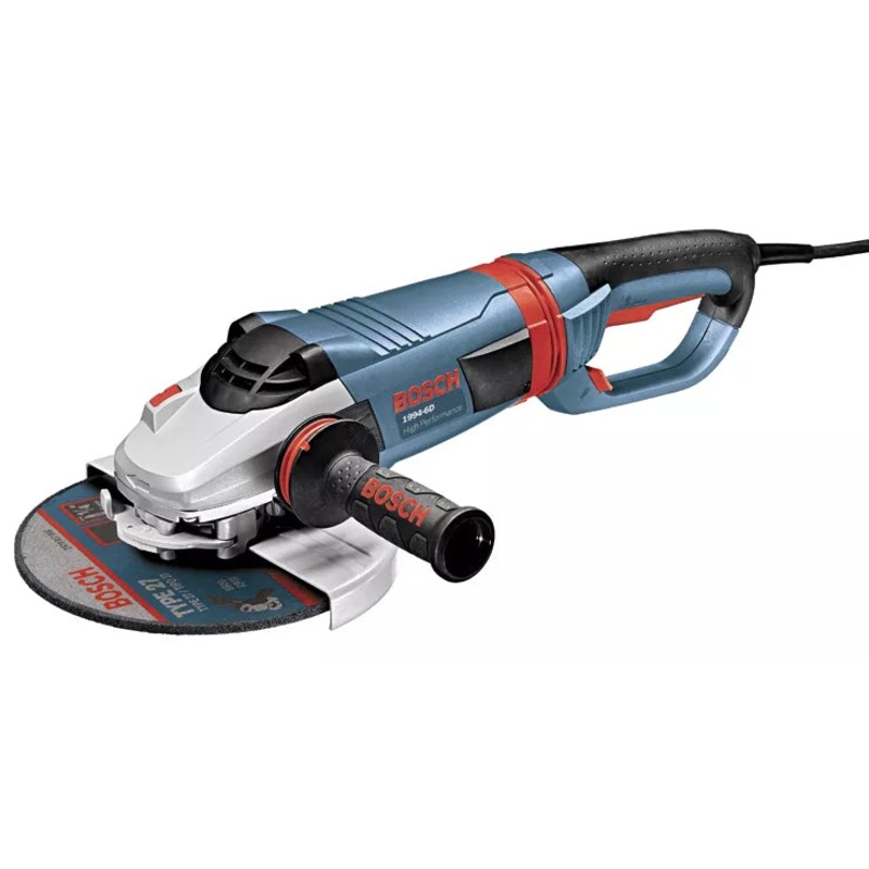 BOSCH 9" 15 A High Performance Large Angle Grinder w/ No Lock-On Switch