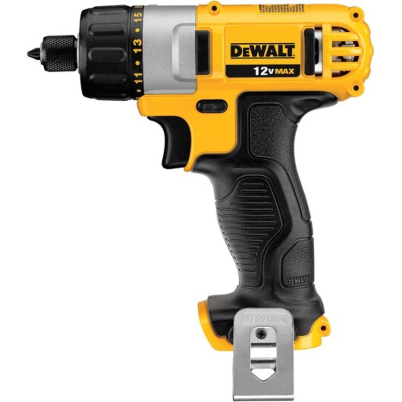 DEWALT 12V Max Cordless Screwdriver, 1/4-Inch Hex Chuck, 1-Inch Bit Tips, Electric