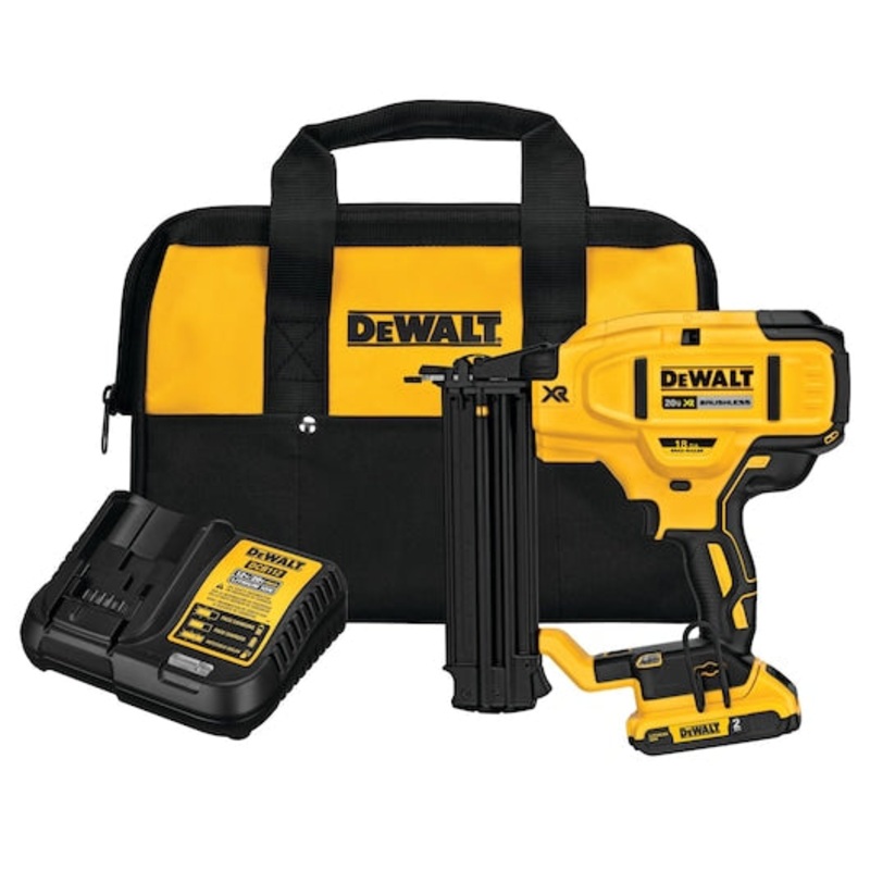 DEWALT 20V MAX* XR 18 GA Cordless Brad Nailer Kit